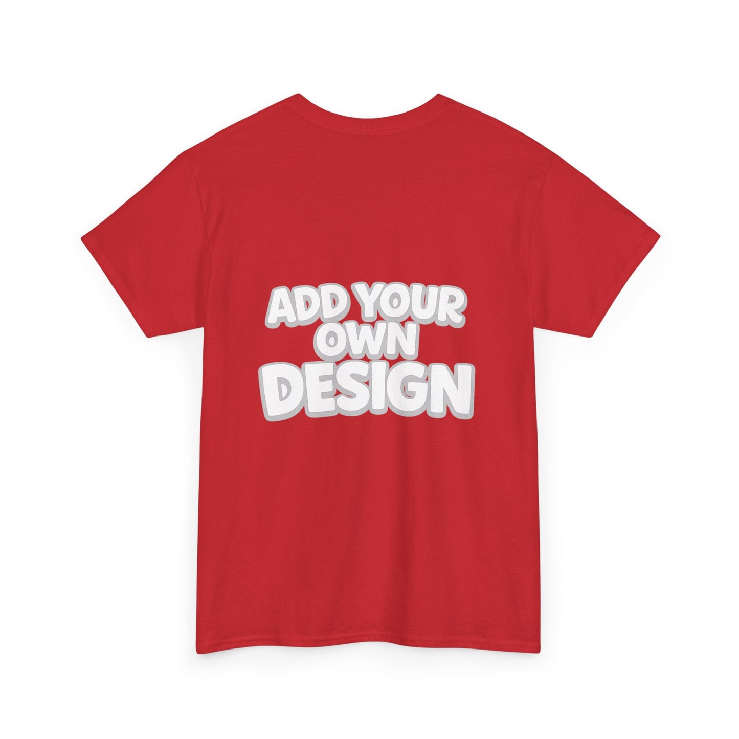 Cute Customizable Tee — "Add Your Own Design" Rainbow Graphic T-Shirt