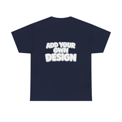 Cute Customizable Tee — "Add Your Own Design" Rainbow Graphic T-Shirt