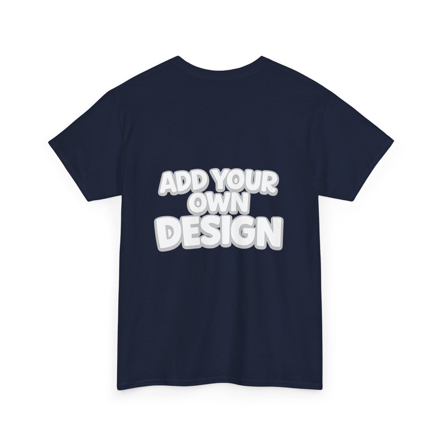Cute Customizable Tee — "Add Your Own Design" Rainbow Graphic T-Shirt