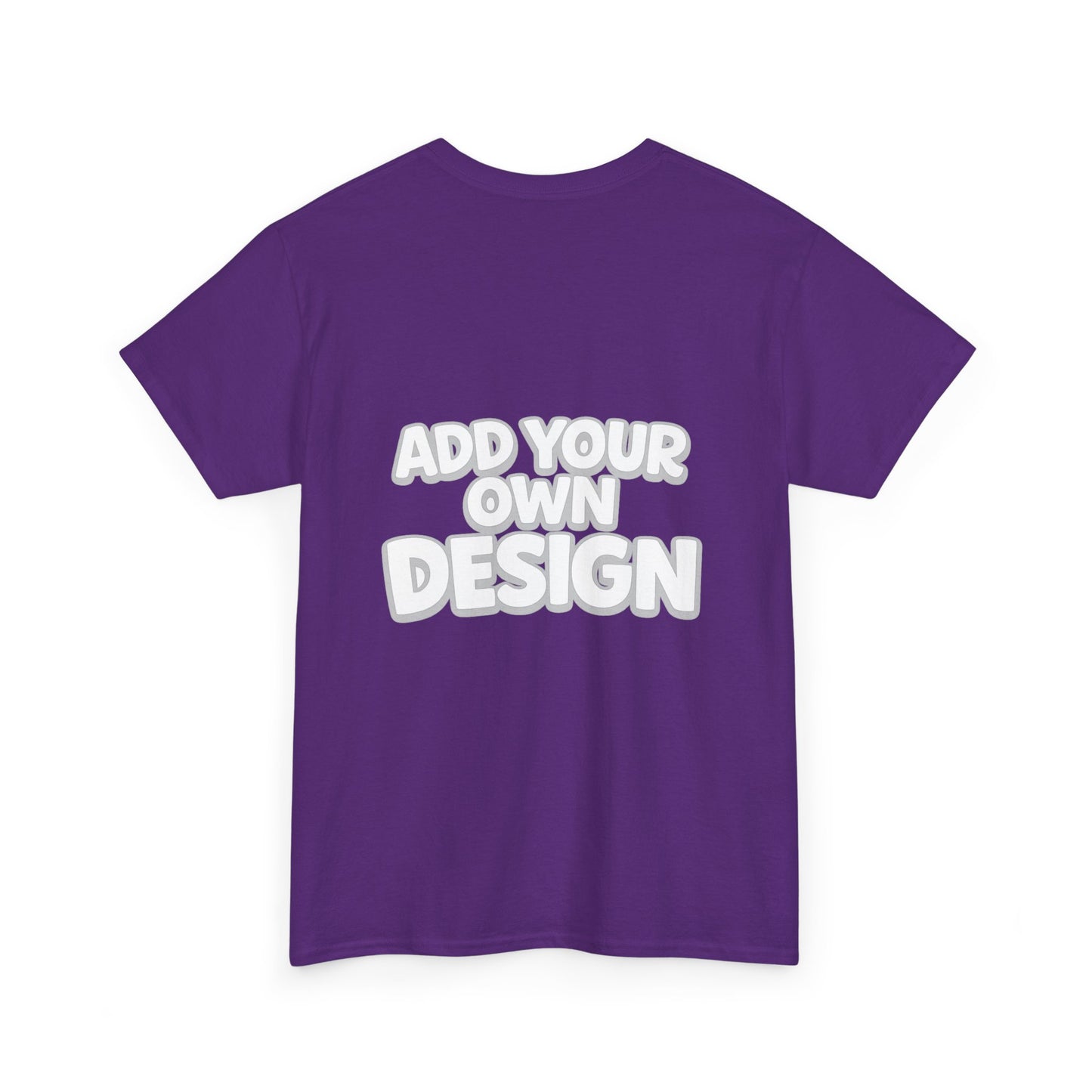Cute Customizable Tee — "Add Your Own Design" Rainbow Graphic T-Shirt