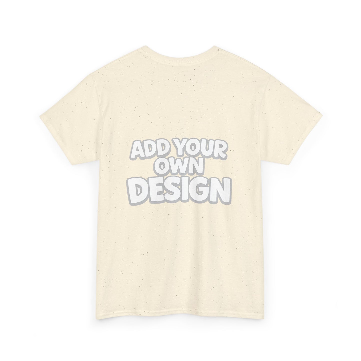 Cute Customizable Tee — "Add Your Own Design" Rainbow Graphic T-Shirt