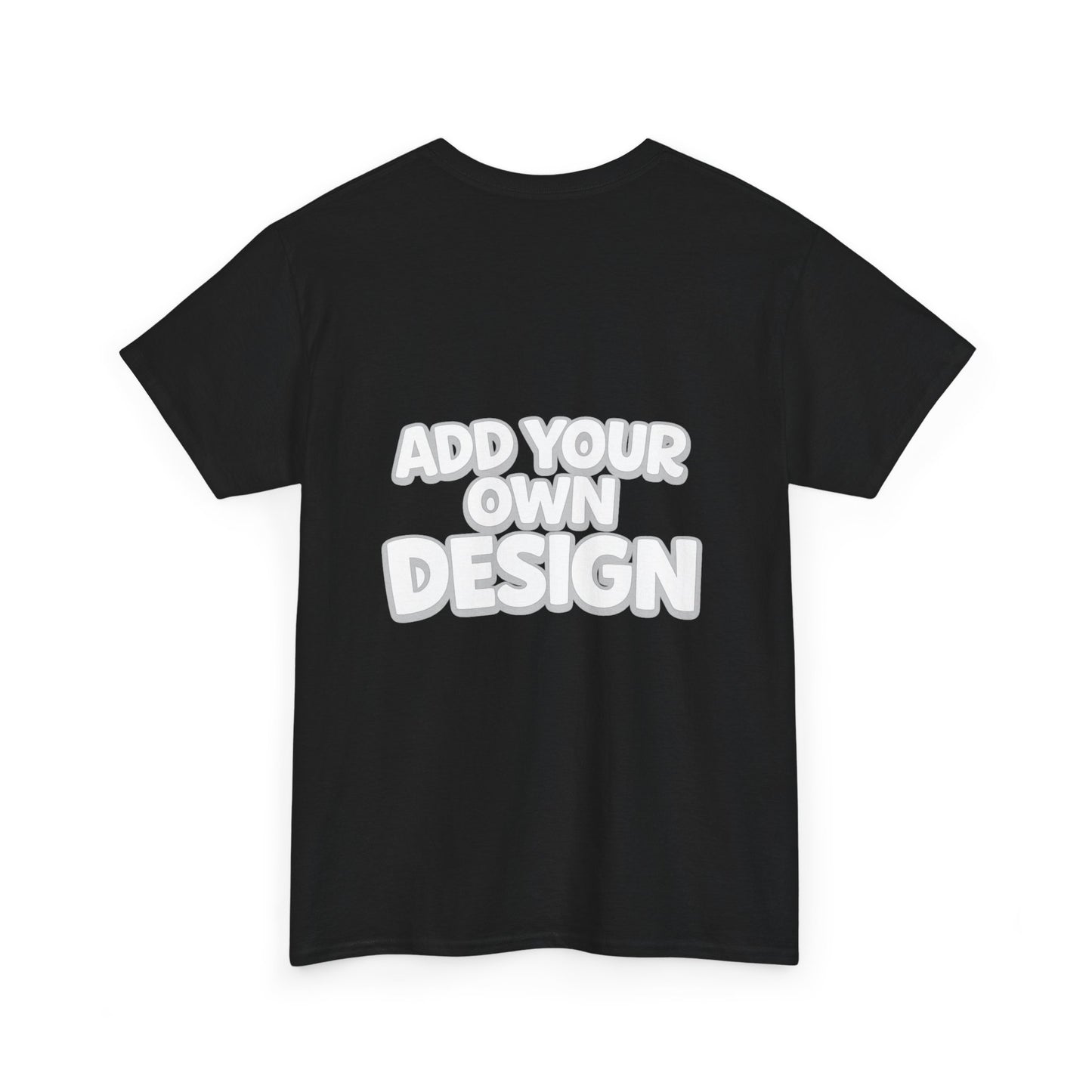 Cute Customizable Tee — "Add Your Own Design" Rainbow Graphic T-Shirt