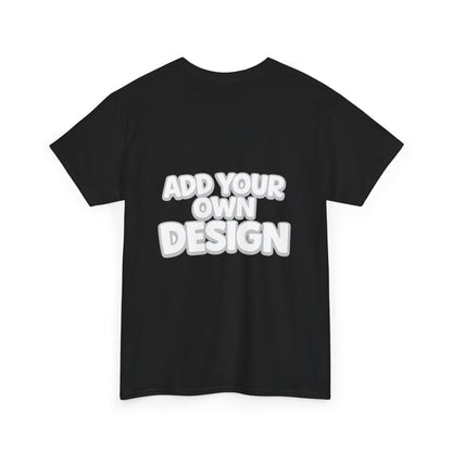 Cute Customizable Tee — "Add Your Own Design" Rainbow Graphic T-Shirt