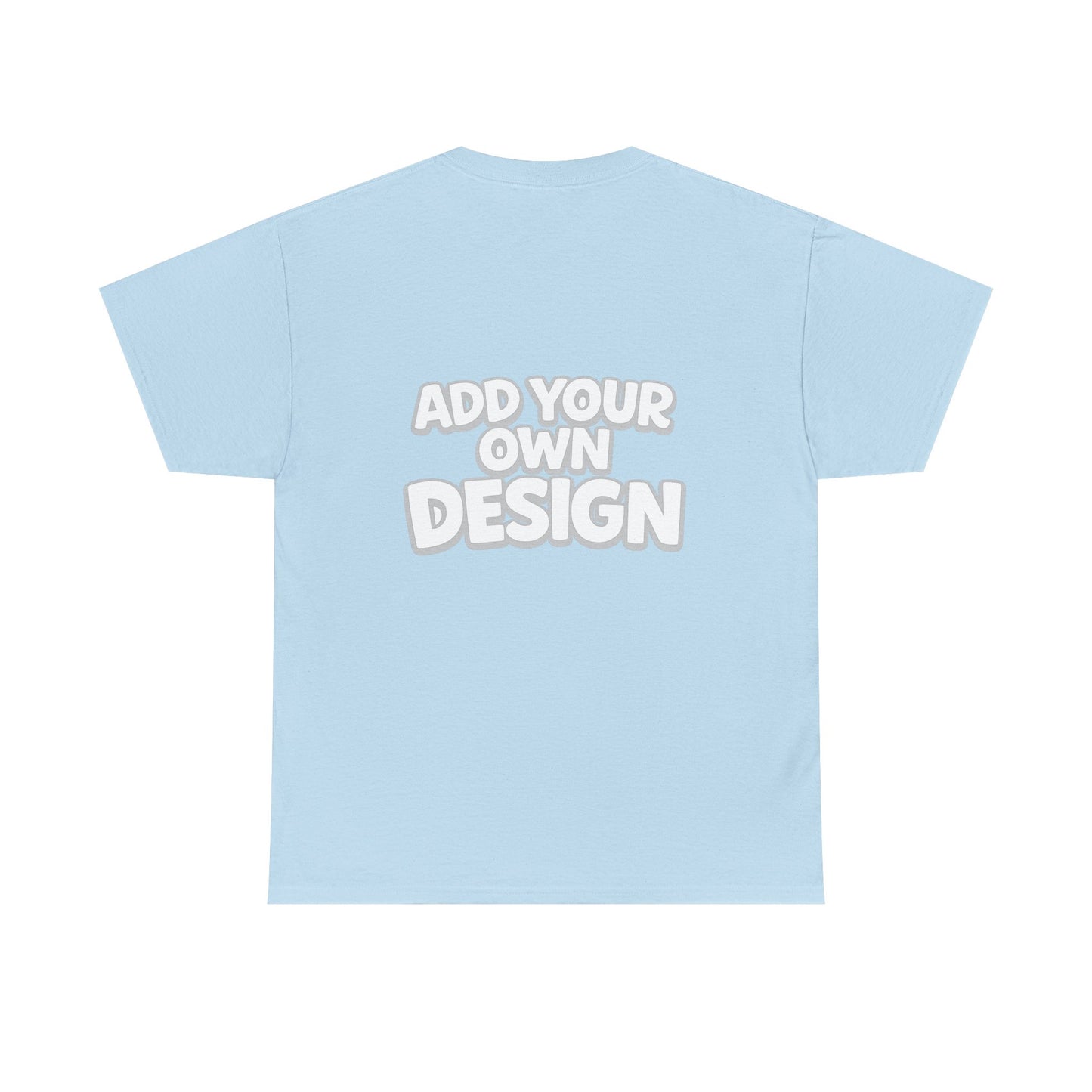 Cute Customizable Tee — "Add Your Own Design" Rainbow Graphic T-Shirt