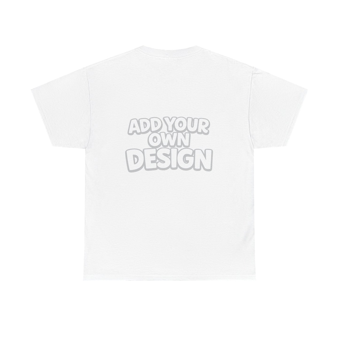 Cute Customizable Tee — "Add Your Own Design" Rainbow Graphic T-Shirt