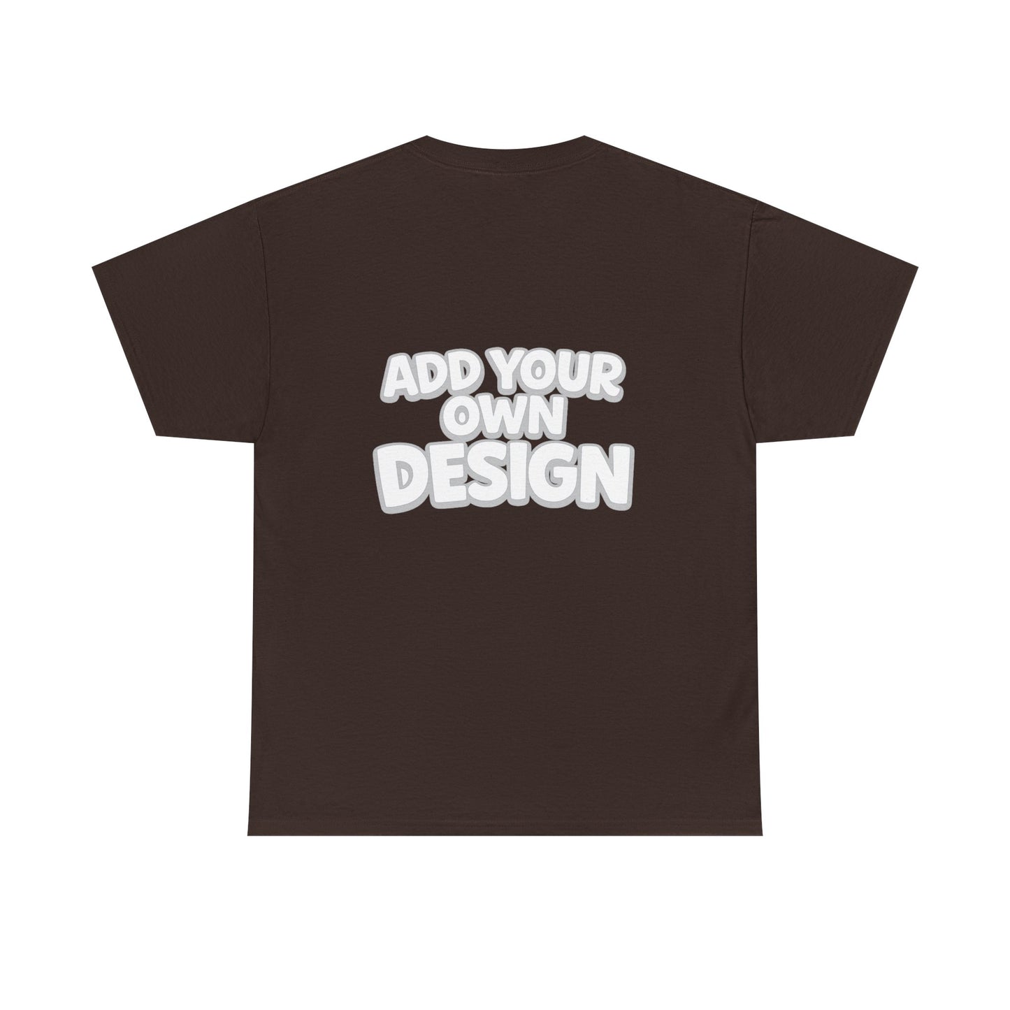 Cute Customizable Tee — "Add Your Own Design" Rainbow Graphic T-Shirt