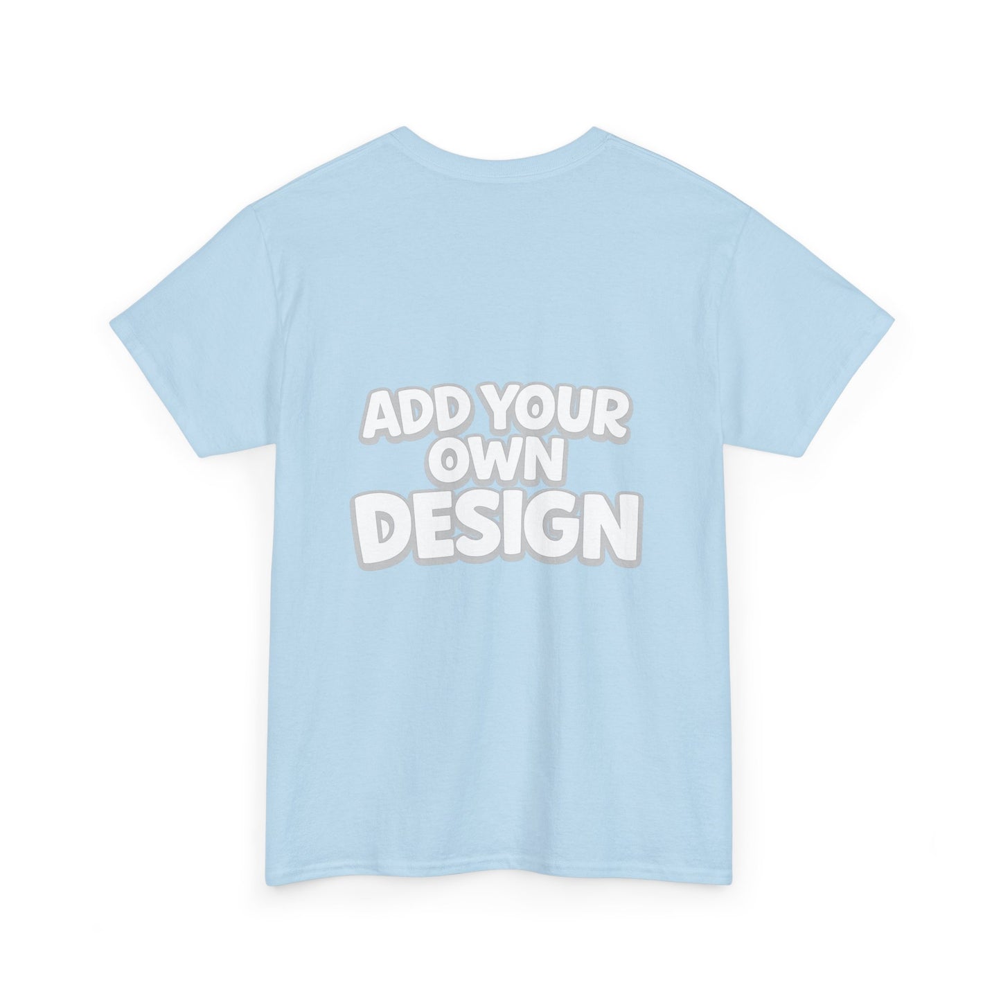 Cute Customizable Tee — "Add Your Own Design" Rainbow Graphic T-Shirt