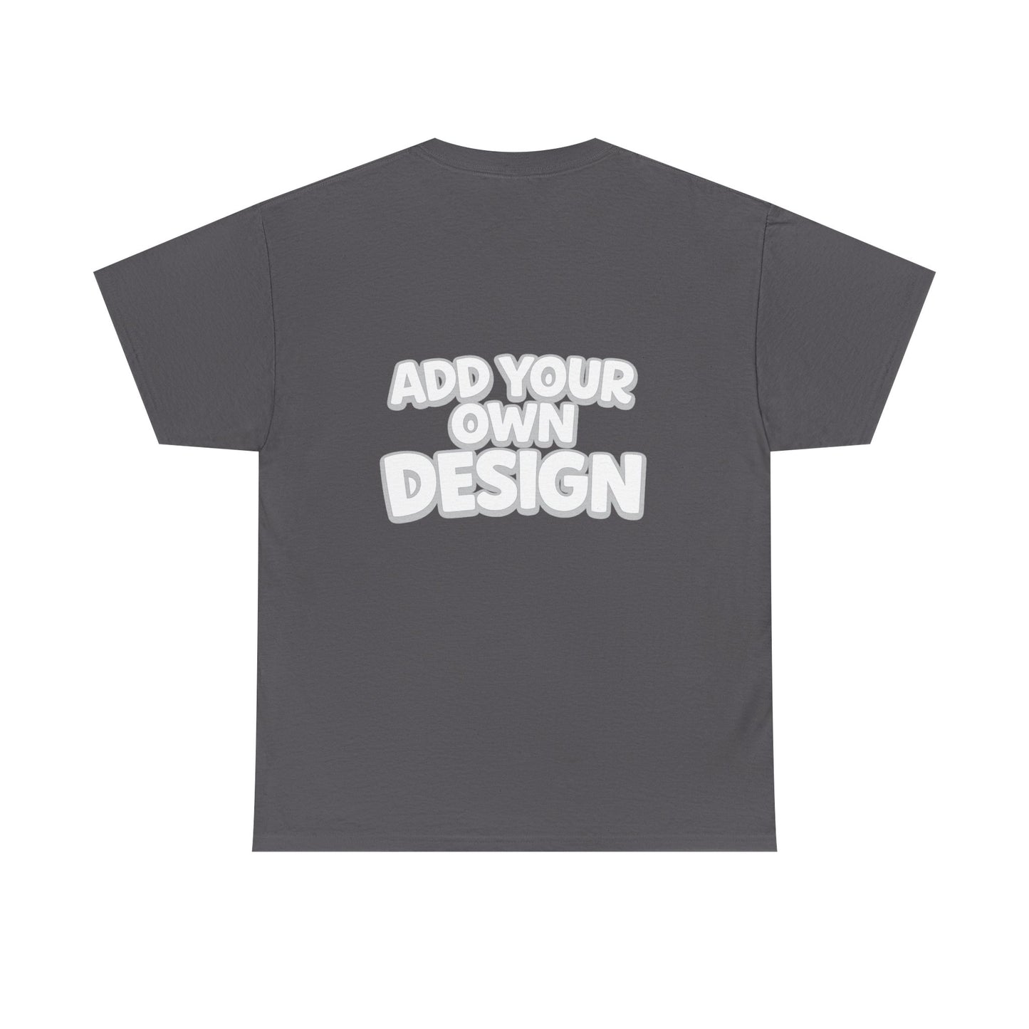 Cute Customizable Tee — "Add Your Own Design" Rainbow Graphic T-Shirt