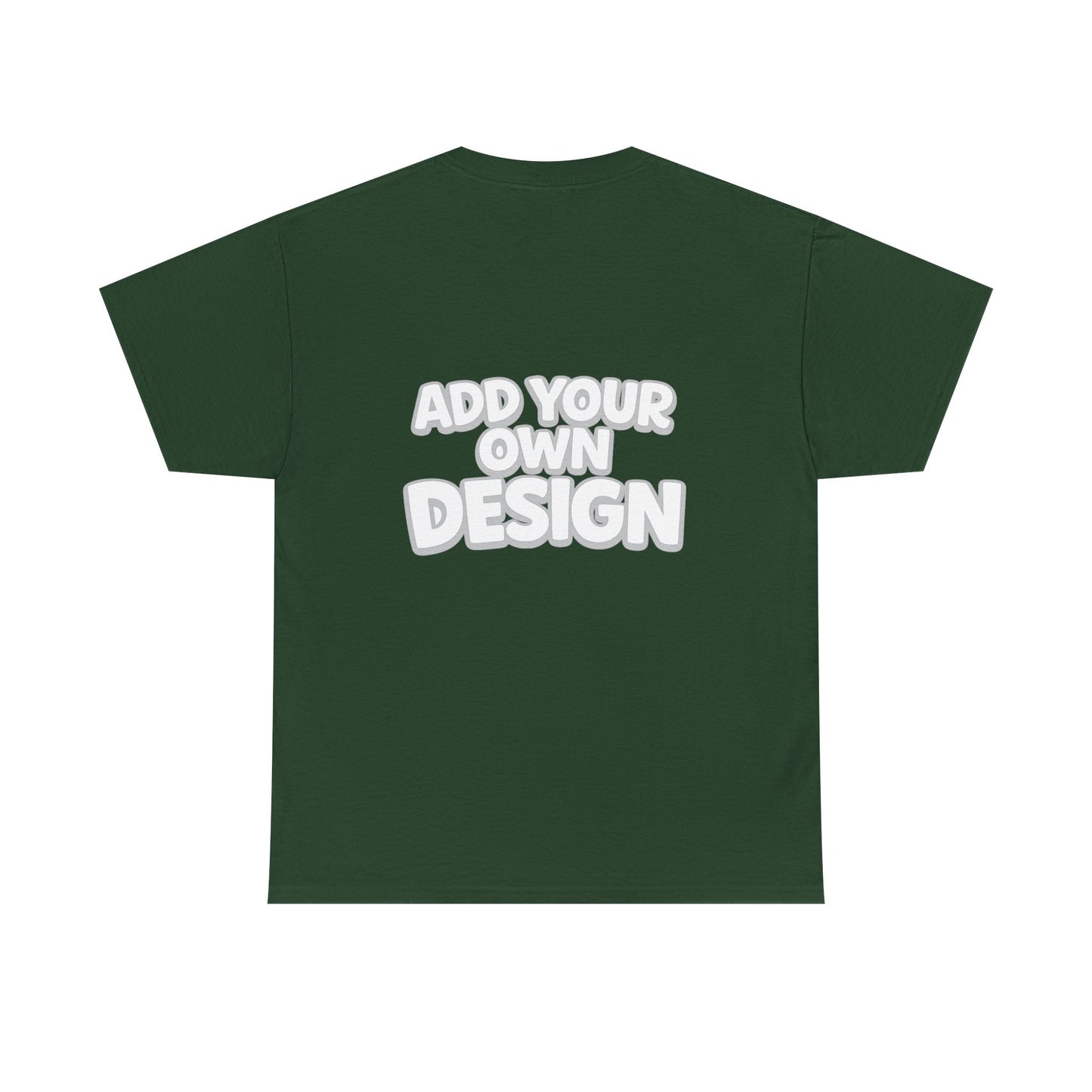 Cute Customizable Tee — "Add Your Own Design" Rainbow Graphic T-Shirt