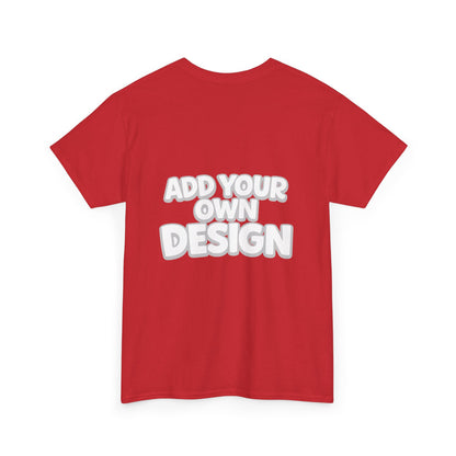 Cute Customizable Tee — "Add Your Own Design" Rainbow Graphic T-Shirt