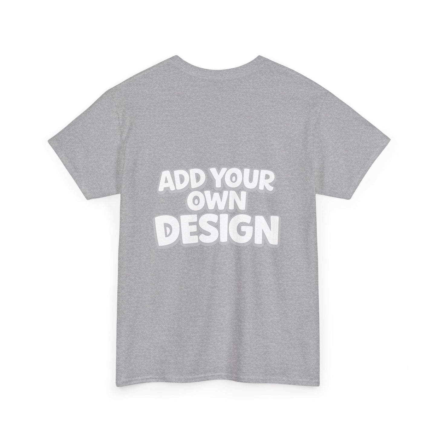Cute Customizable Tee — "Add Your Own Design" Rainbow Graphic T-Shirt