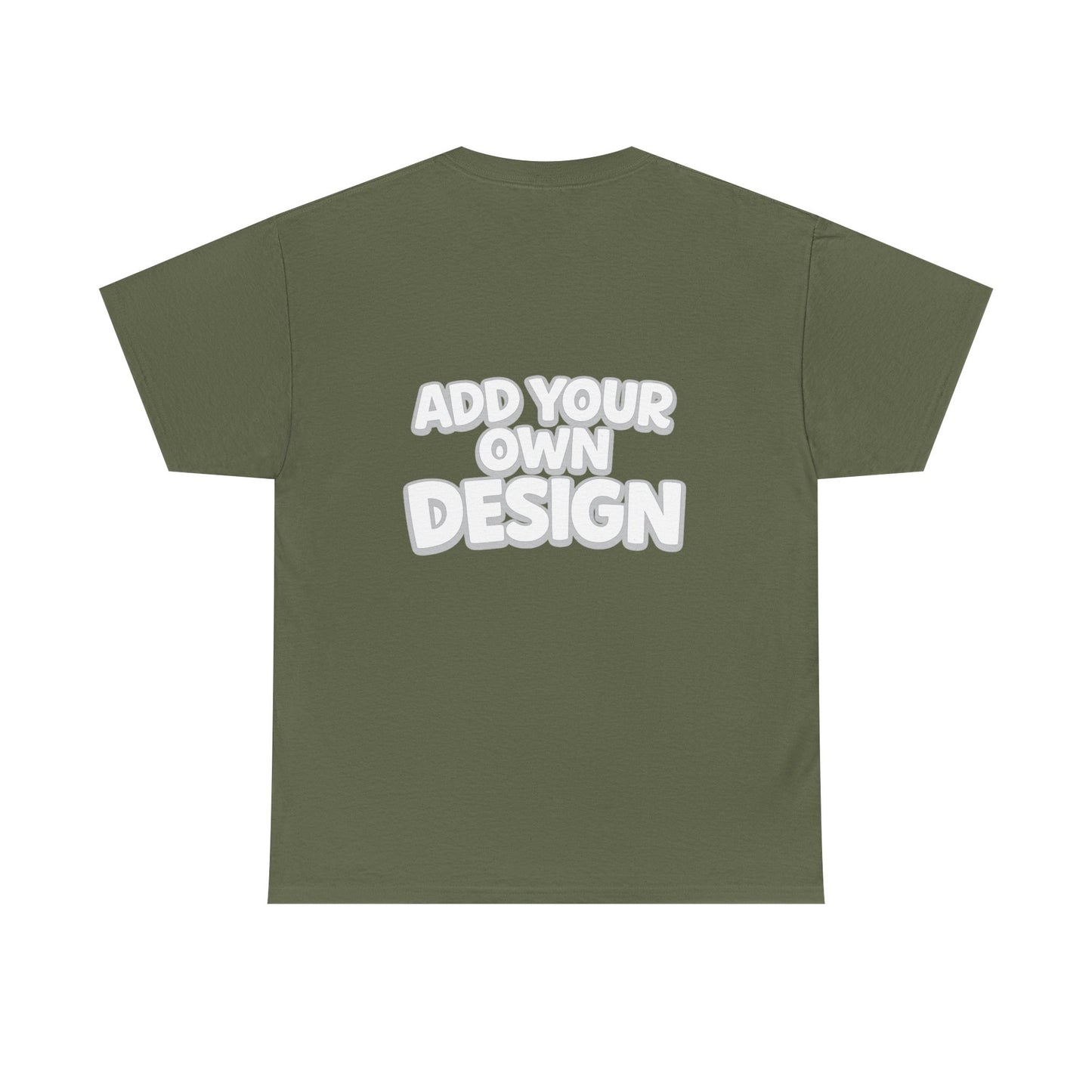 Cute Customizable Tee — "Add Your Own Design" Rainbow Graphic T-Shirt