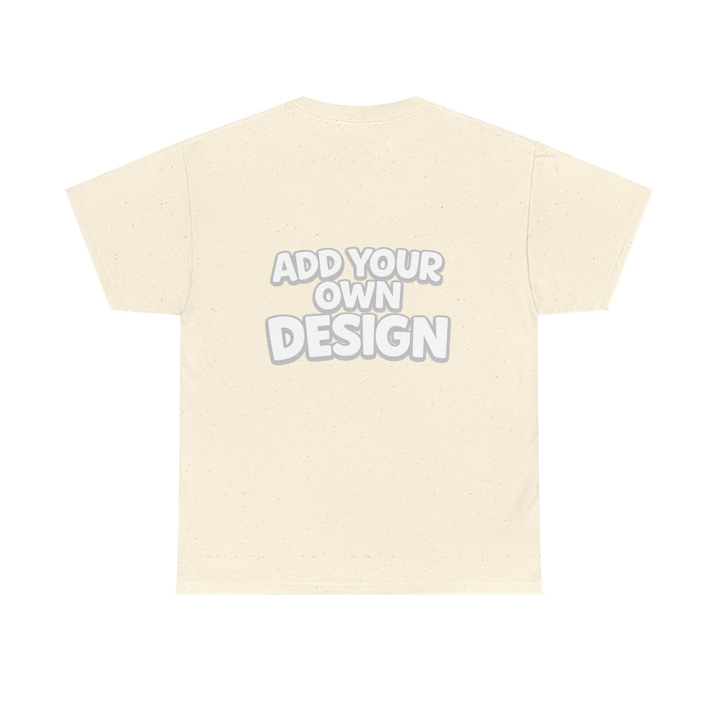 Cute Customizable Tee — "Add Your Own Design" Rainbow Graphic T-Shirt