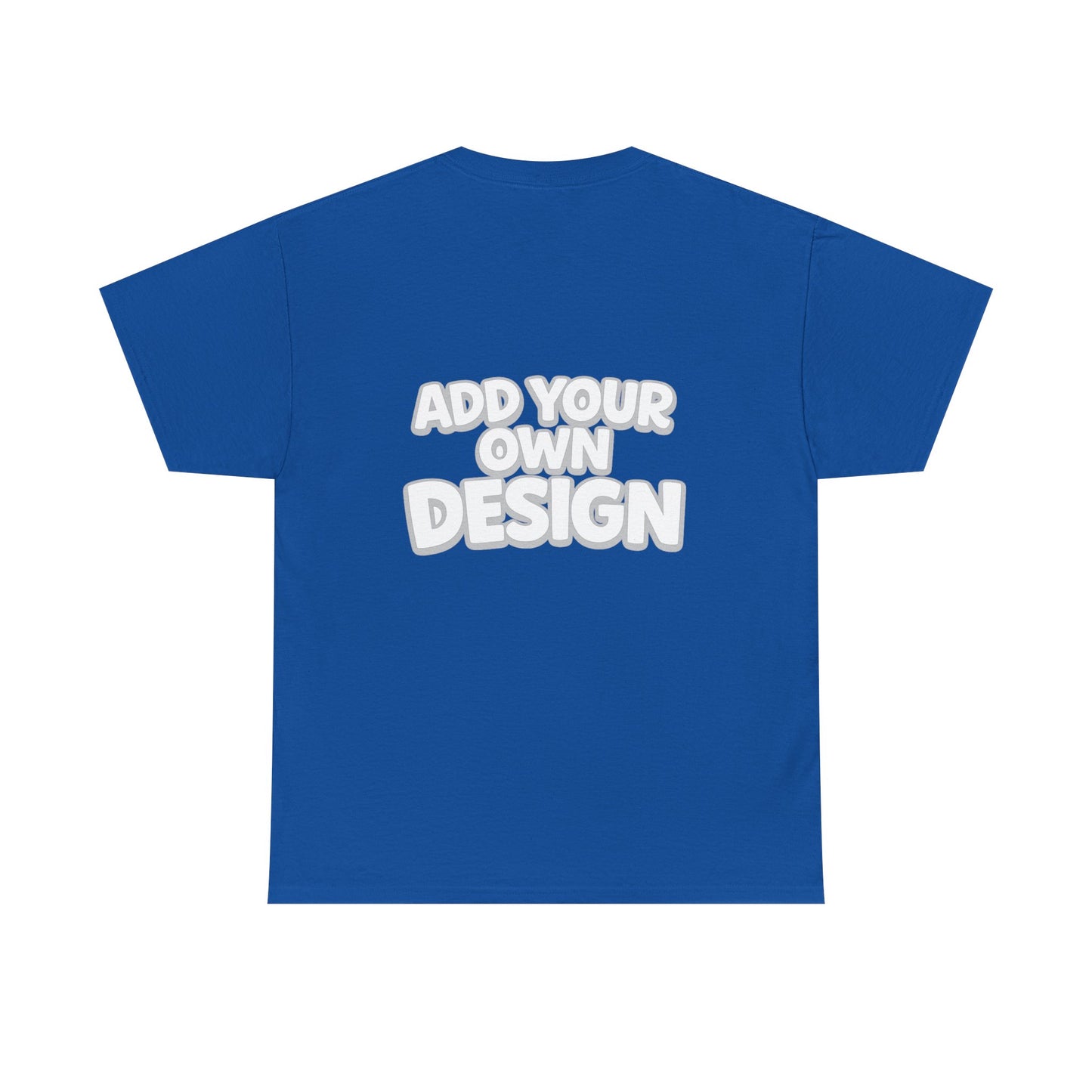 Cute Customizable Tee — "Add Your Own Design" Rainbow Graphic T-Shirt
