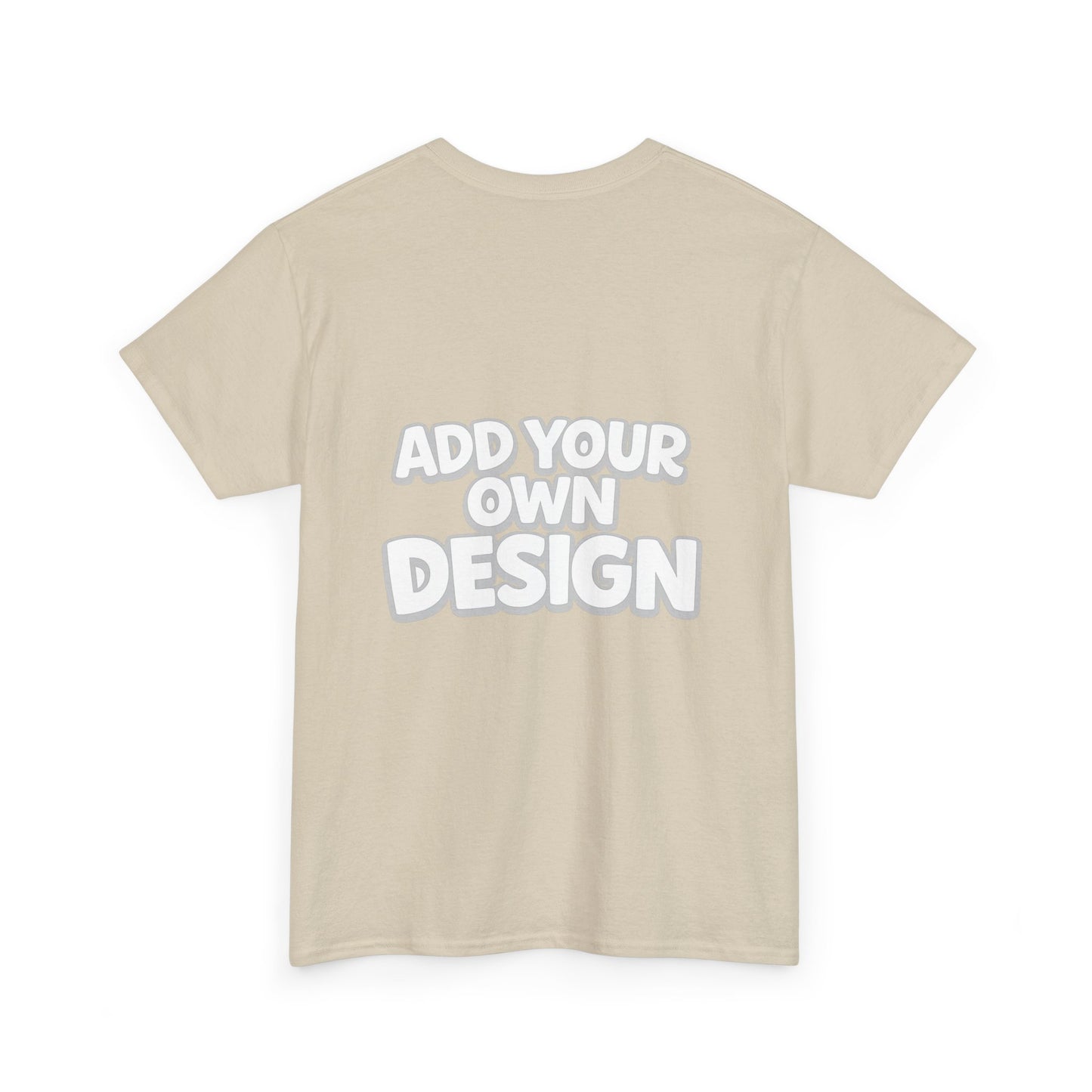 Cute Customizable Tee — "Add Your Own Design" Rainbow Graphic T-Shirt