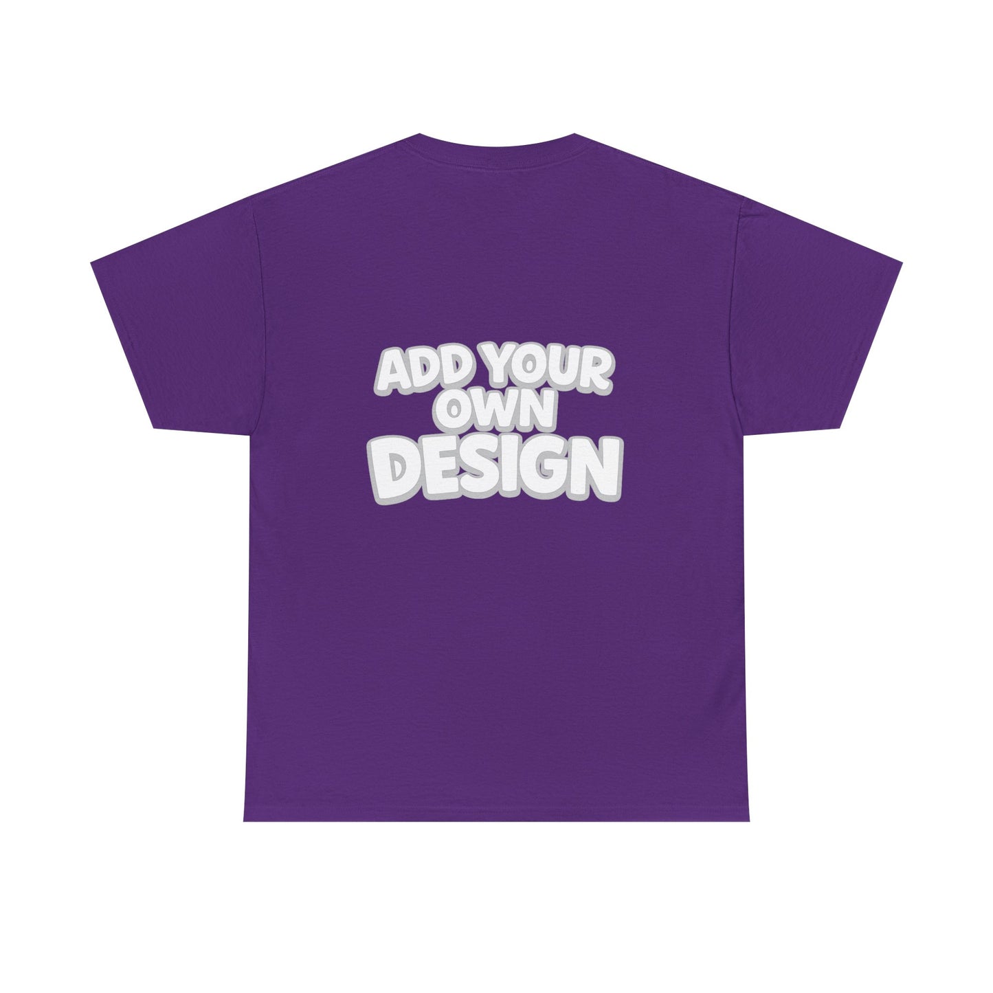 Cute Customizable Tee — "Add Your Own Design" Rainbow Graphic T-Shirt