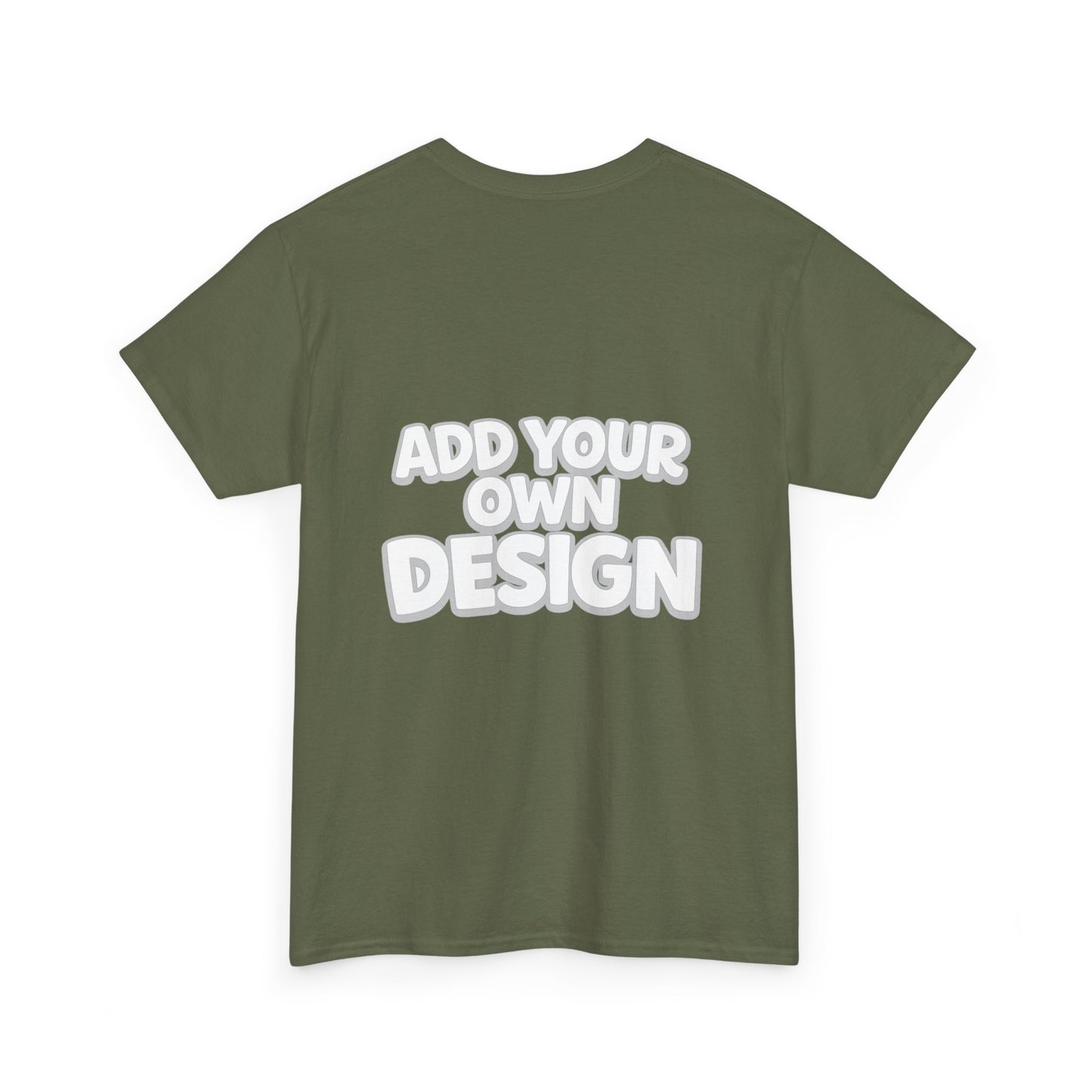 Cute Customizable Tee — "Add Your Own Design" Rainbow Graphic T-Shirt