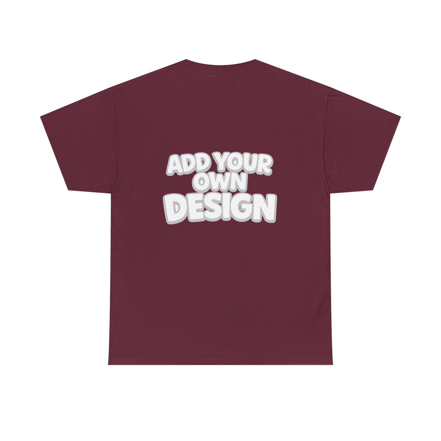 Cute Customizable Tee — "Add Your Own Design" Rainbow Graphic T-Shirt