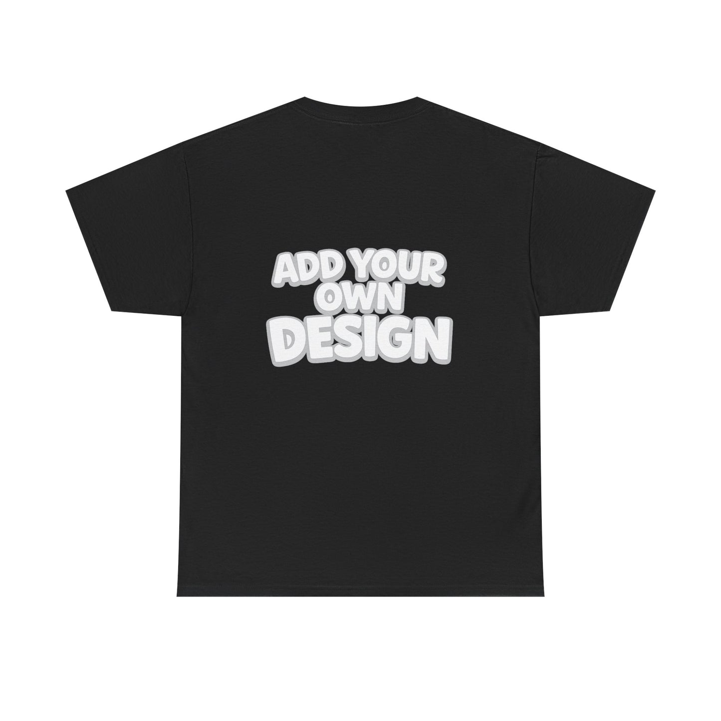 Cute Customizable Tee — "Add Your Own Design" Rainbow Graphic T-Shirt