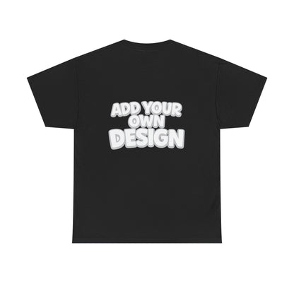 Cute Customizable Tee — "Add Your Own Design" Rainbow Graphic T-Shirt