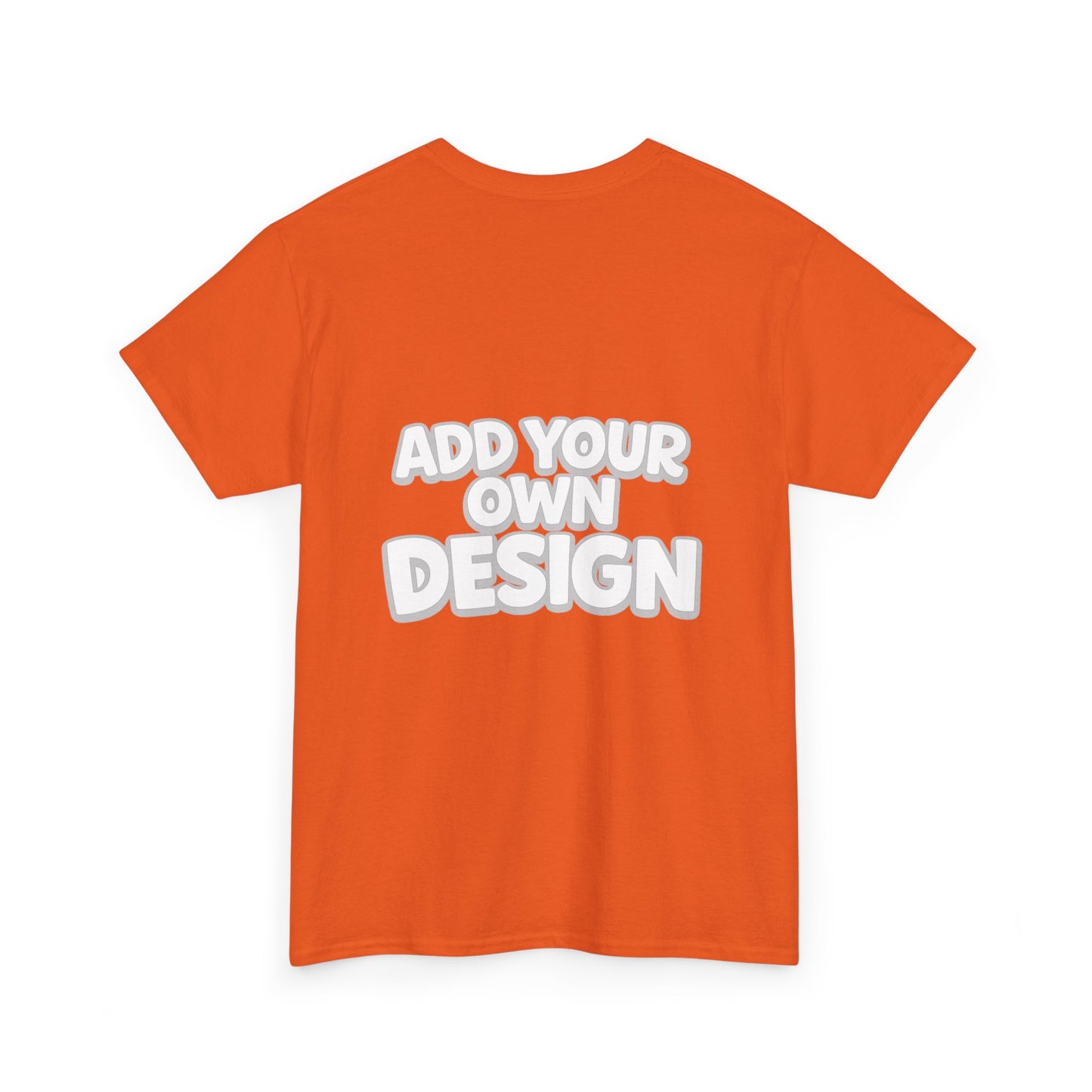 Cute Customizable Tee — "Add Your Own Design" Rainbow Graphic T-Shirt