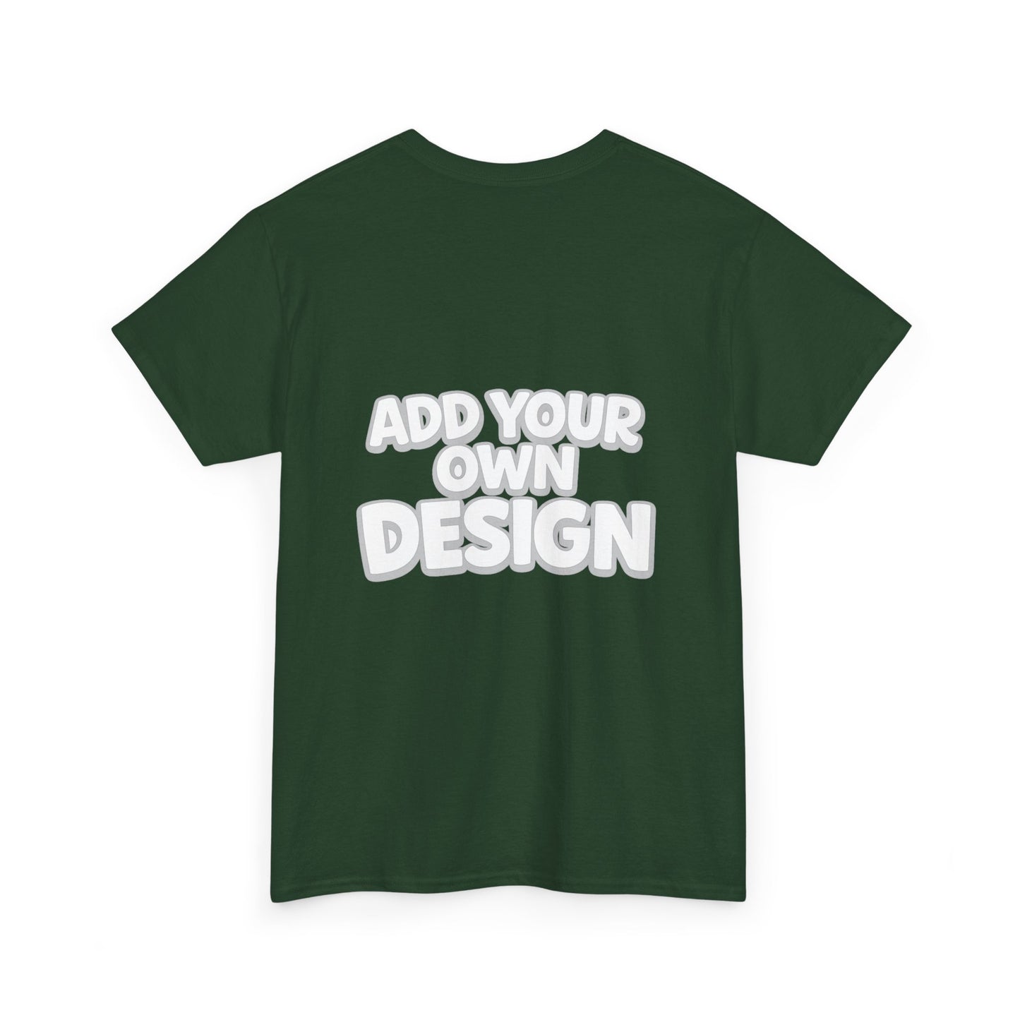 Cute Customizable Tee — "Add Your Own Design" Rainbow Graphic T-Shirt