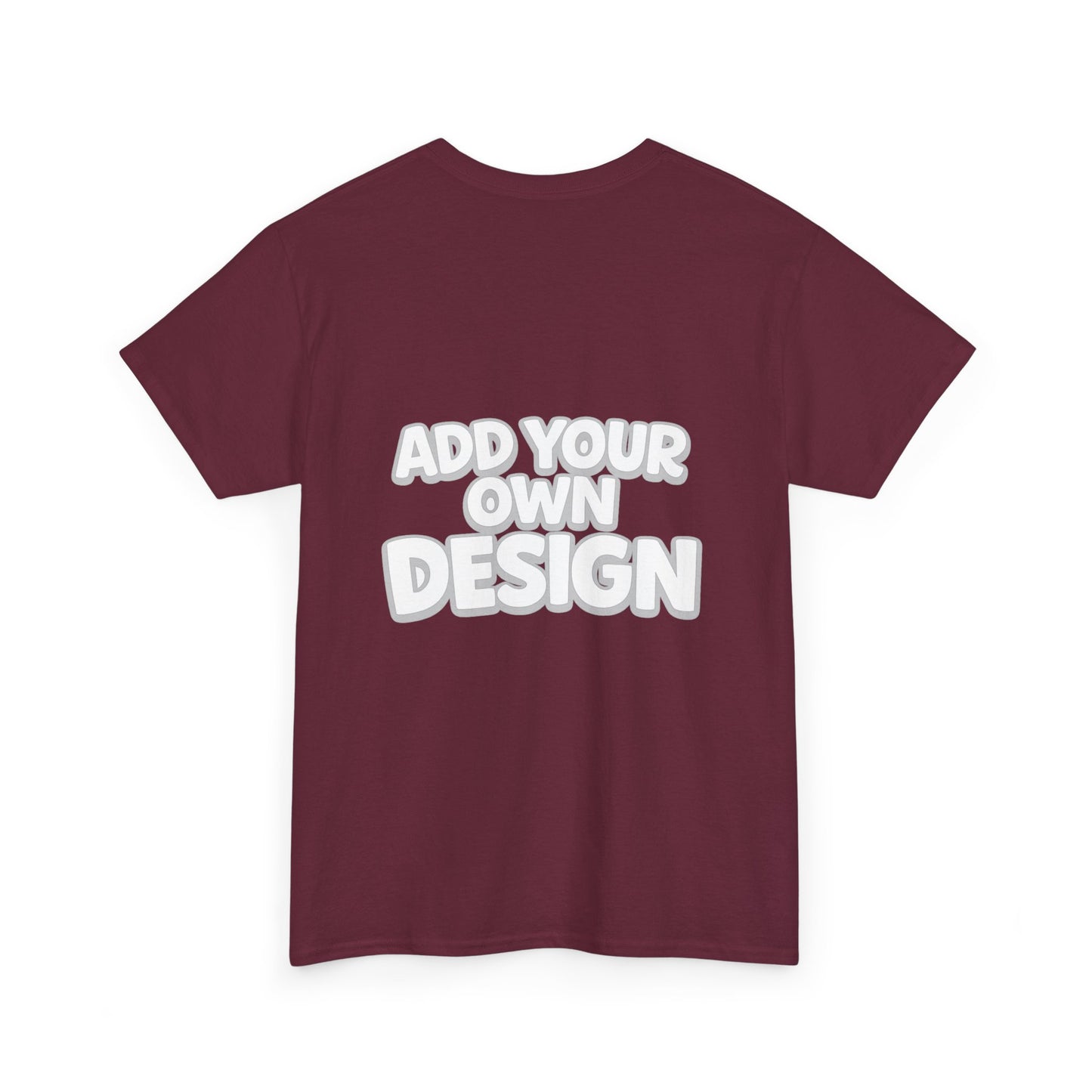 Cute Customizable Tee — "Add Your Own Design" Rainbow Graphic T-Shirt