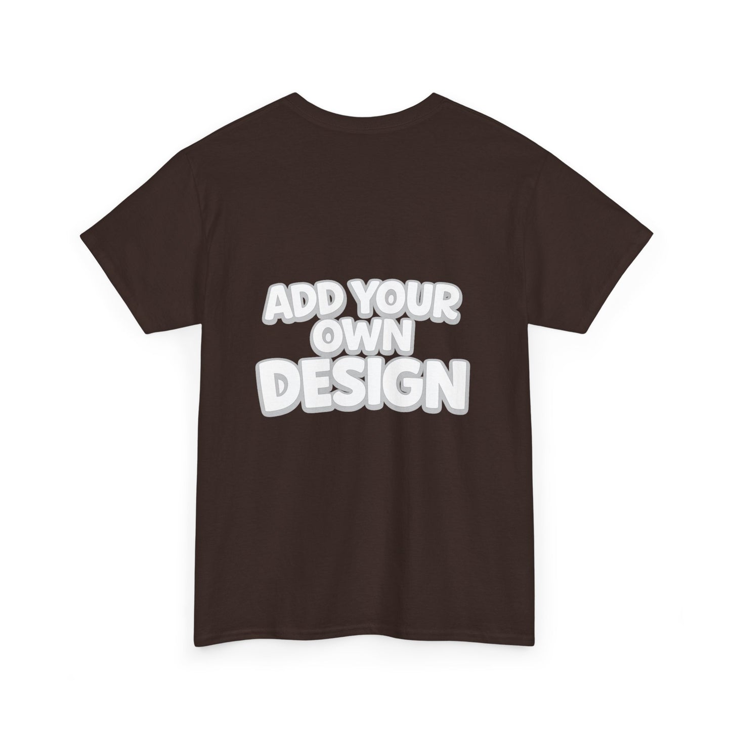 Cute Customizable Tee — "Add Your Own Design" Rainbow Graphic T-Shirt