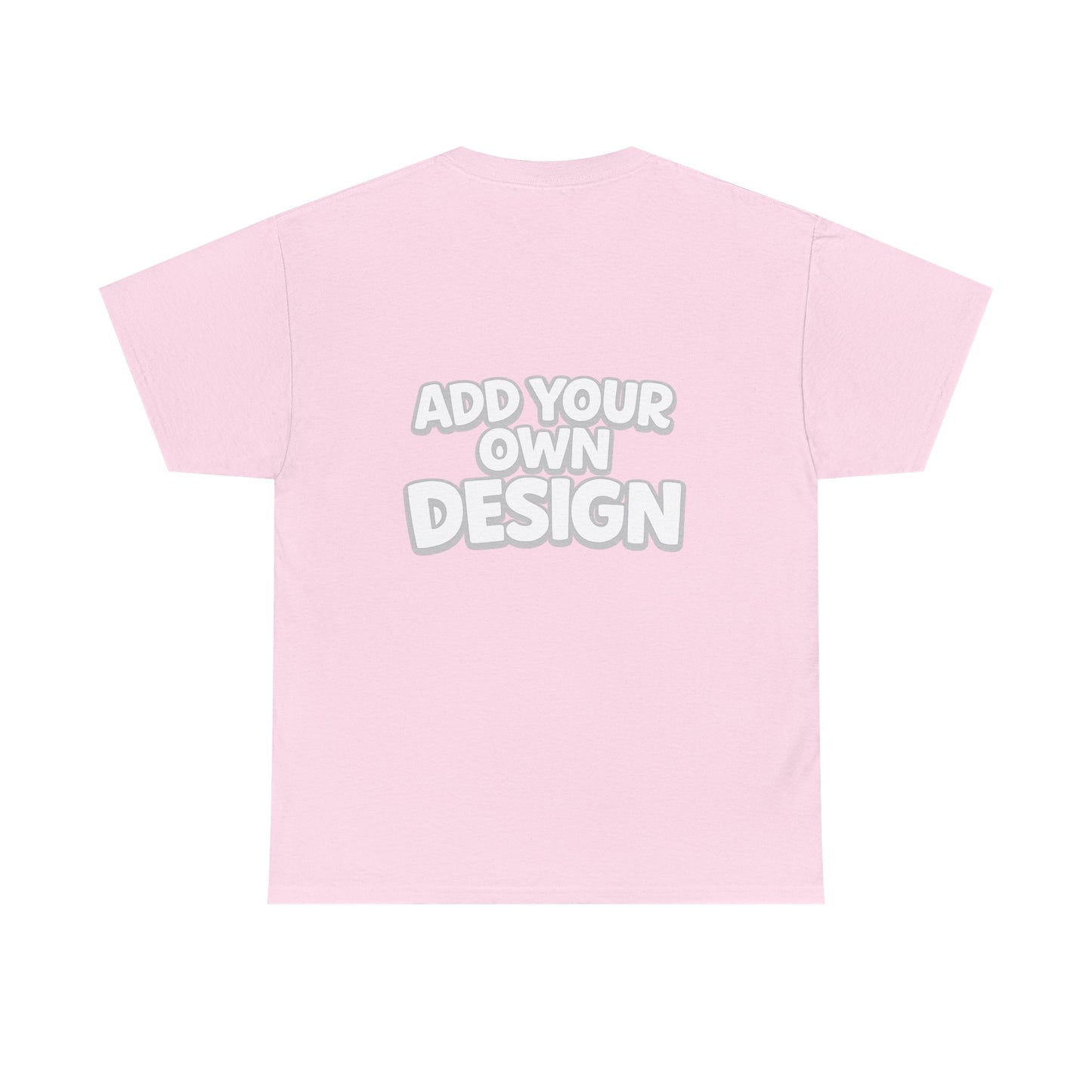 Cute Customizable Tee — "Add Your Own Design" Rainbow Graphic T-Shirt