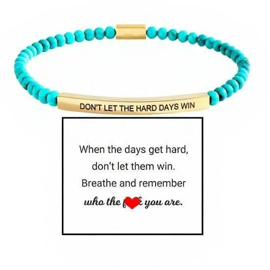 4mm Gold Bead Bracelet With Stainless Steel Curved Tube And Laser Engraving